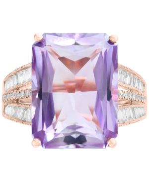 Effy Pink Amethyst (15-1/2 Ct. T.w.) & Diamond (3/8 Ct. T.w.) In 14k Rose Gold