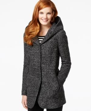 Bar Iii Hooded Boucle Coat