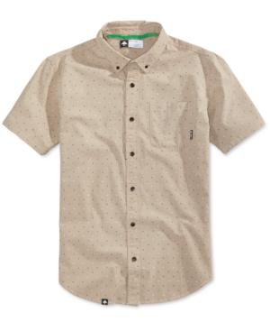 Lrg Men's Square Up Dot-print Cotton Shirt
