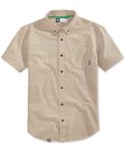Lrg Men's Square Up Dot-print Cotton Shirt