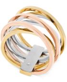 Michel Kors Tri-tone Crisscross Ring