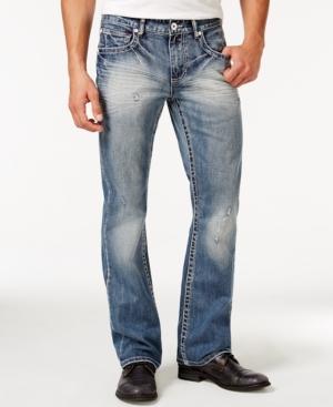 Inc International Concepts Lormer Boot-cut Bleach Wash Jeans, Only At Macy's