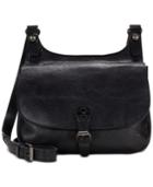 Patricia Nash Heritage London Smooth Leather Crossbody Saddle Bag