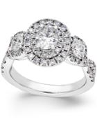 Diamond Twist Engagement Ring (1-3/4 Ct. T.w.) In 14k White Gold