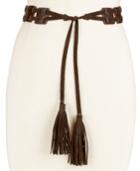 Inc International Concepts Mixed Media Tie-front Belt, Only At Macy's