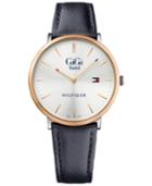 Tommy Hilfiger Women's Gigi Hadid Edition Navy Leather Strap Watch 40mm 1781748