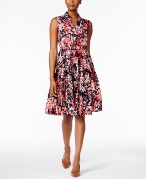 Charter Club Petite Floral-print Shirtdress, Only At Macy's