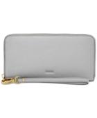 Fossil Emma Rfid Leather Large Zip Clutch Wallet