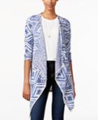 American Rag Printed Open-front Cardigan, Only At Macy's