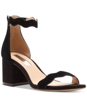 Inc International Concepts Hadwin Scallop Block-heel Sandals, Only At Macy's Women's Shoes