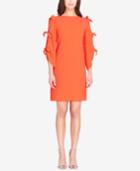 Tahari Asl Tie-sleeve Shift Dress