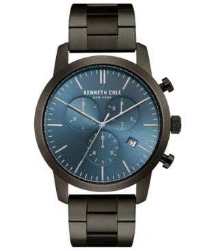 Kenneth Cole New York Men's Chronograph Gunmetal Stainless Steel Bracelet Watch 44mm