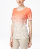 Calvin Klein Short-sleeve Printed Blouse