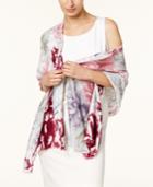 Inc International Concepts Painted Dusk Floral Wrap & Scarf In One, Created For Macy's
