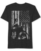 Jem Men's Civil War Captain America T-shirt