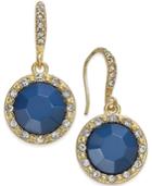 Inc International Concepts Round Blue Stone Drop Earrings, Only At Macy's