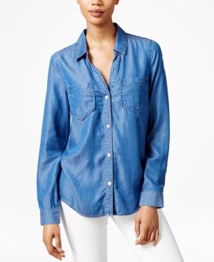 Maison Jules Chambray Shirt, Only At Macy's