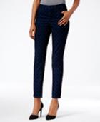 Charter Club Bristol Flocked Medallion Printed Ankle Skinny Jeans, Only At Macy's