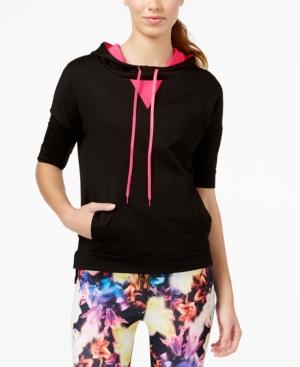 Energie Active Juniors' Contrast Open-back Short-sleeve Hoodie