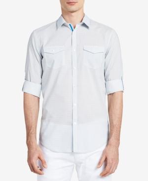 Calvin Klein Men's Roll-tab Printed Shirt