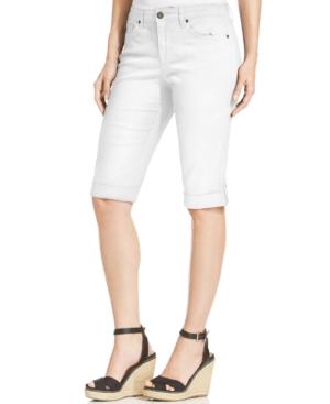 Style & Co. Cuffed Denim Skimmer Shorts, Only At Macy's