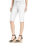 Style & Co. Cuffed Denim Skimmer Shorts, Only At Macy's
