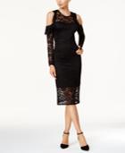 Thalia Sodi Cold-shoulder Lace Dress, Created For Macy's