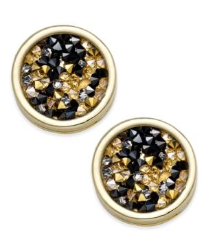 Thalia Sodi Gold-tone Rough Glitter Stud Earrings, Only At Macy's