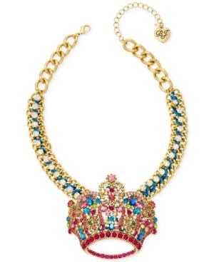 Betsey Johnson Xox Trolls Crown Pendant, Only At Macy's
