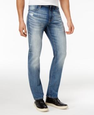 William Rast Men's Hixson Straight-fit Ripped Jeans