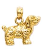14k Gold Charm, Cocker Spaniel Dog Charm