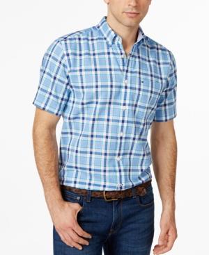 Tommy Hilfiger Ambrose Plaid Short-sleeve Button-down Shirt