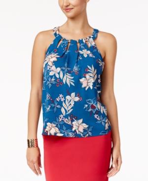 Thalia Sodi Printed Cutout Top, Only At Macy's