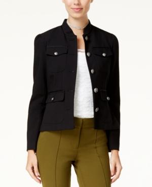 Xoxo Juniors' Flap-pocket Peplum Jacket