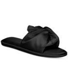 I.n.c. Women's Satin Knotted Pool Slide Slippers, Created For Macy's