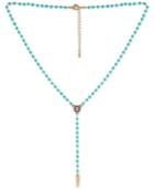Rachel Rachel Roy Gold-tone Beaded Lariat Necklace, 15-1/2 + 2 Extender