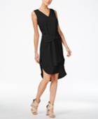 Bar Iii Tie-front Shift Dress, Created For Macy's