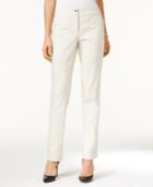 Style & Co Seam-detail Slim-leg Pants, Only At Macy's