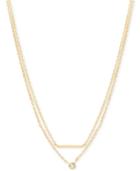 Kenneth Cole New York Bar And Diamond Accent Layer Pendant Necklace