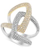 Duo By Effy Diamond Two-tone Ring (1-1/3 Ct. T.w.) In 14k Gold And White Gold