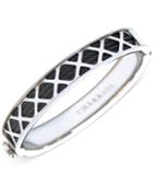 Charriol Womens Black And Silver-tone Multi-x Cable Bangle Bracelet