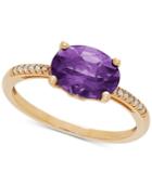 Amethyst (1-5/8 Ct. T.w.) & Diamond Accent Ring In 14k Gold
