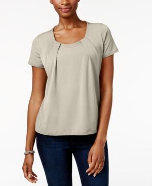 Jm Collection Petite Chain-neck Top, Created For Macy's