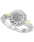 Balissima By Effy Diamond Accent Two-tone Ring In Sterling Silver & 18k Gold