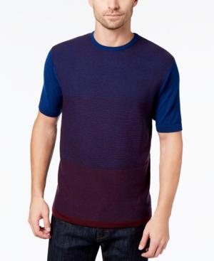 Daniel Hechter Paris Men's Merino Wool Short Sleeve Sweater