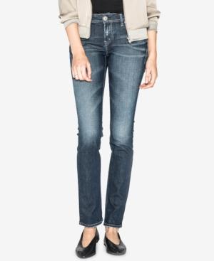 Silver Jeans Co. Juniors' Elyse Curvy-fit Straight-leg Jeans