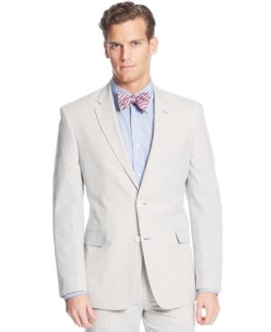 Tommy Hilfiger Blue Seersucker Trim-fit Jacket