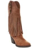 Madden Girl Ranglee Western Fringe Boots Women's Shoes