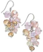 C.a.k.e. By Ali Khan Silver-tone Bead Cluster Drop Earrings