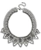 Inc International Concepts Hematite-tone Stone And Pave Statement Necklace, Created For Macy's